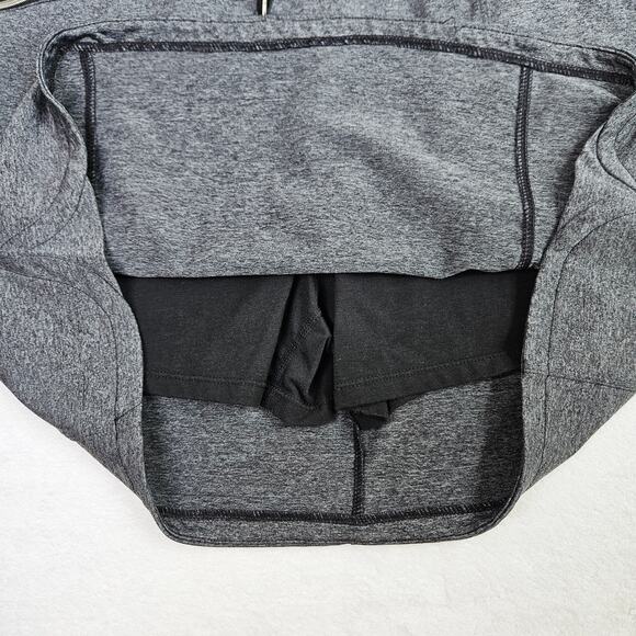 Tangerine Skort Size XXL 2XL Drawstring Waist Zip Pockets Gray Athleisure Pullon - Picture 8 of 14